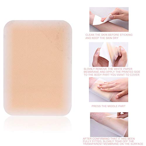 Etiqueta adhesiva para cubrir tatuajes, parche ultrafino, cinta adhesiva transpirable e impermeable para ocultar la piel Parche adhesivo para tatuaje(1 # luz)