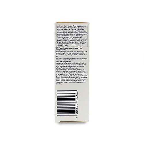 Eucerin Gel-Crema Oil Control Dry Touch Spf 50+, 50 Mililitros