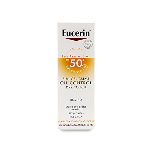 Eucerin Gel-Crema Oil Control Dry Touch Spf 50+, 50 Mililitros