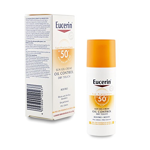 Eucerin Gel-Crema Oil Control Dry Touch Spf 50+, 50 Mililitros