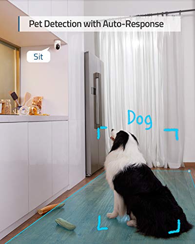 eufy 2K Cámara Vigilancia WiFi Interior, cámara IP Interior,Cámara de Seguridad Pan-Tilt Enchufable, Reconocimiento de Personas, con Asistente de Voz, Sensor de Movimiento, HomeBase No es Necesario