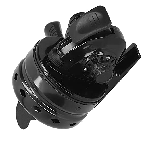 Eulbevoli Bobina de Pesca de Tiro, la Cubierta Frontal está oxidada y Perforada El Brazo basculante de Metal Oxidado de Aluminio aeroespacial se Siente Suave Rueda de Bobina de Pesca para Disparar