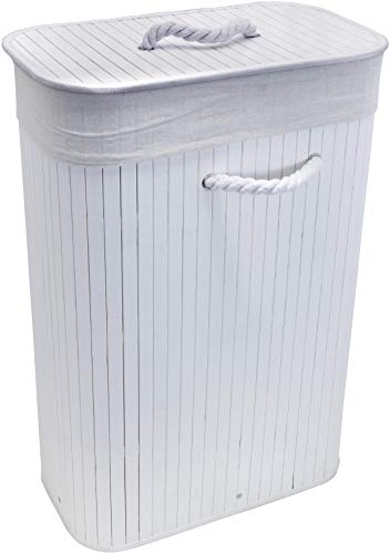 Euroshowers GmbH Cesto plegable para la ropa sucia (75 L, 60 x 40 x 22 cm), color blanco