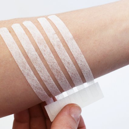 Eurosuture (mm 6 x mm 75) Tiras Estériles Para Sutura Cutánea, Adhesivo Hipoalergénico, Efecto Descolorado para un Mejor Resultado Cosmético. Paquete de 6 Unidades