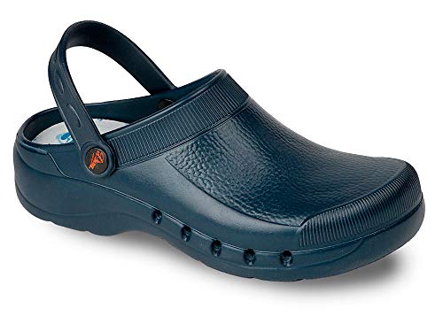 EVA Color Marino Talla 39, Zueco de Trabajo para sanidad y hostelería Unisex Certificado CE EN ISO 20347 Marca DIAN