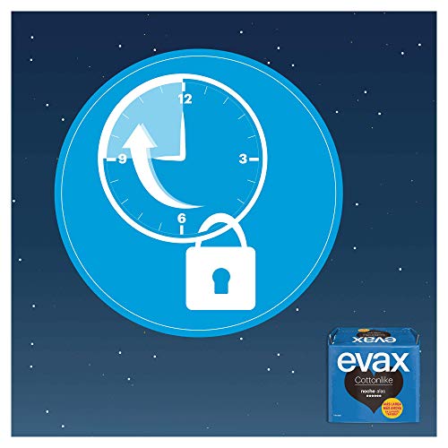 EVAX Cottonlike Noche Compresas Con Alas, 9 unidades