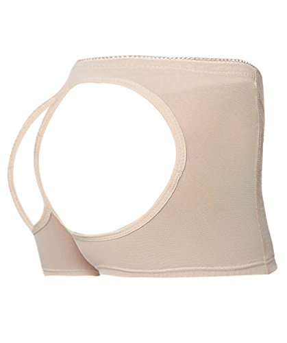Everbellus Faja Reductora Braguita moldeadora Nalgas Push Up para Mujer Beige Small