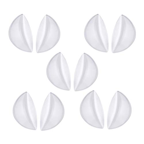 EXCEART 5 Pares de Soporte para El Arco Plantilla de Gel Adhesivo Inserto Del Pie para Sandalias Chanclas Fascitis Plantar Pies Planos (Tamaño Libre)