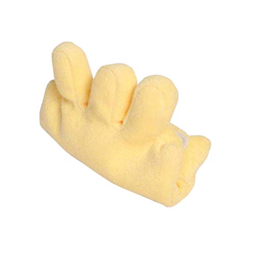 Exceart Separador de dedos, cojín para dedos, contracción, anti decúbito, cojín, amarillo, Rachitis, protección de las úlceras, cuidado de los pacientes