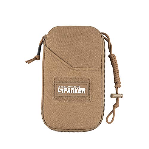 EXCELLENT ELITE SPANKER Bolsa organizadora de documentos con bloqueo RFID para pasaporte familiar con correa oculta
