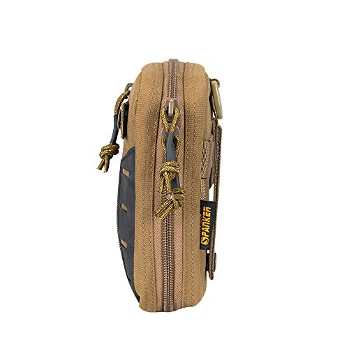 EXCELLENT ELITE SPANKER EDC Pouch Tactical Admin Pouch Molle Utility Organizer Pocket Tool Bag(Marrón)