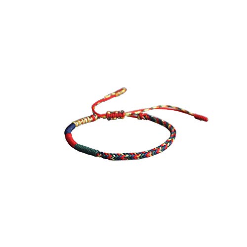 EXINOX Pulsera Tibetana de Nudos | Hombre Mujer | Pulsera Tradicional Budista | Multicolor