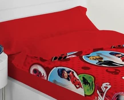 EXP-TRADING Lady-Bug Saco NÓRDICO con Relleno Cama de 90 cm Rojo
