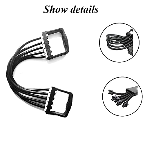 Expansor de Pecho Ajustable, Expansor de Pecho de 5 Tubos, Expansor de Pecho Látex, Expansor del Pecho Ejercitador de Músculo Ajustable para La Musculatura del Pecho, Brazos, Hombros (Negro)