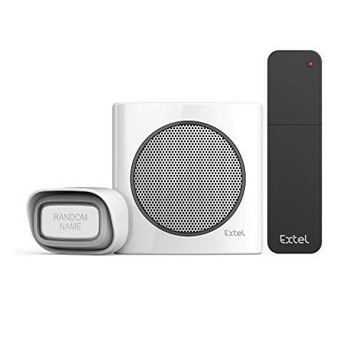 Extel 81748 Extensión zumbador universal inalámbrico, Blanco, 200 M
