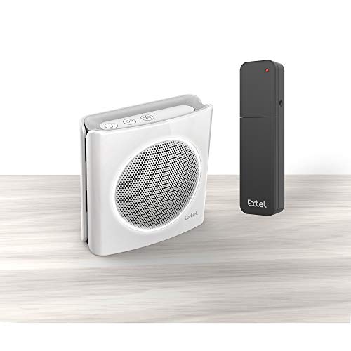 Extel 81748 Extensión zumbador universal inalámbrico, Blanco, 200 M