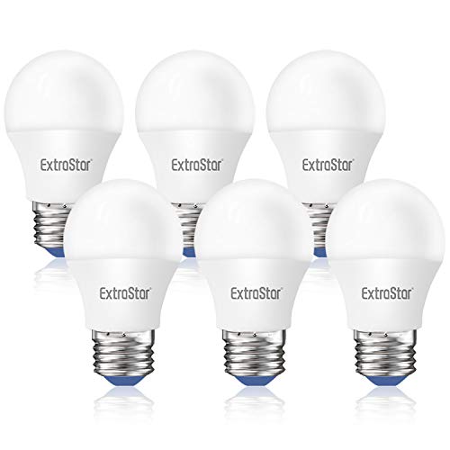 ExtraStar E27 Bombillas LED Globo G45 Casquillo Gordo, 6W Equivalente a 48W, 480lm, Luz Fría 6500K , No regulable, Pack de 6 Unidades