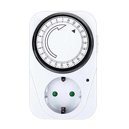 ExtraStar Enchufe eléctrico temporizador mecánico de 24 horas 230V 16A Max:3680W …