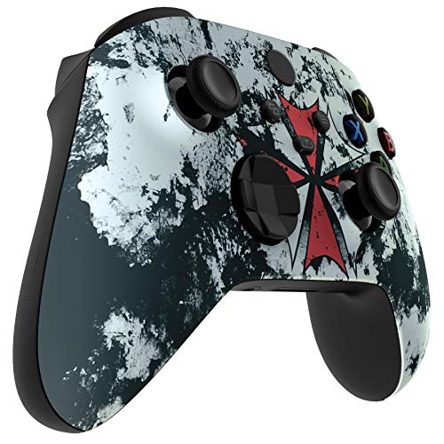 eXtremeRate Carcasa para Mando Xbox Series X S Protector Tacto Suave Placa Frontal Funda Delantera Reemplazo Kit Cubierta Cover Shell para Control de Xbox Series S X-No Incluye Mando(Resident Evil)