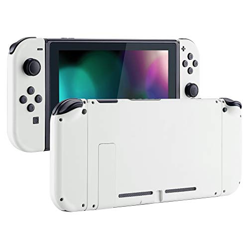 eXtremeRate Carcasa para Nintendo Switch,Funda Completa para Nintendo Switch Consola Joy-con Control Shell de Bricolaje reemplazable con Botón Completo (Blanco)