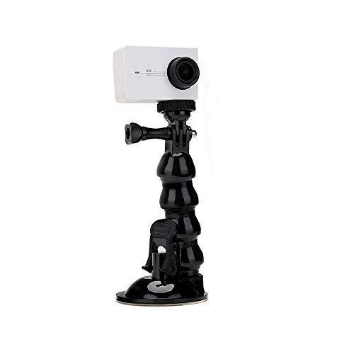 Eyeon Soporte de Ventosa Succion Plastico Coche con Coche Extensión Ajustable de Cuello de Ganso Flexible Brazo Mágico para GoPro, Xiaomi YI 4K, SJCAM, AKASO, Campark, Apeman Cámaras y Teléfono