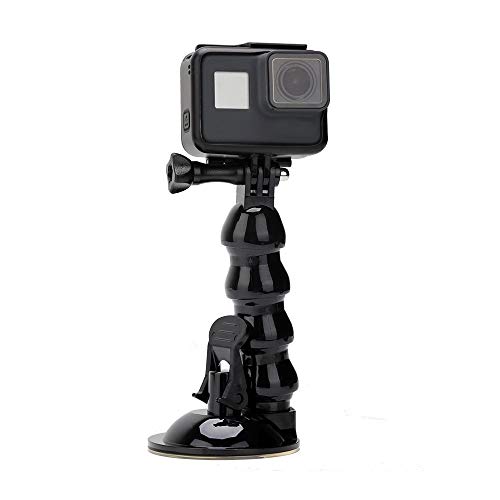 Eyeon Soporte de Ventosa Succion Plastico Coche con Coche Extensión Ajustable de Cuello de Ganso Flexible Brazo Mágico para GoPro, Xiaomi YI 4K, SJCAM, AKASO, Campark, Apeman Cámaras y Teléfono