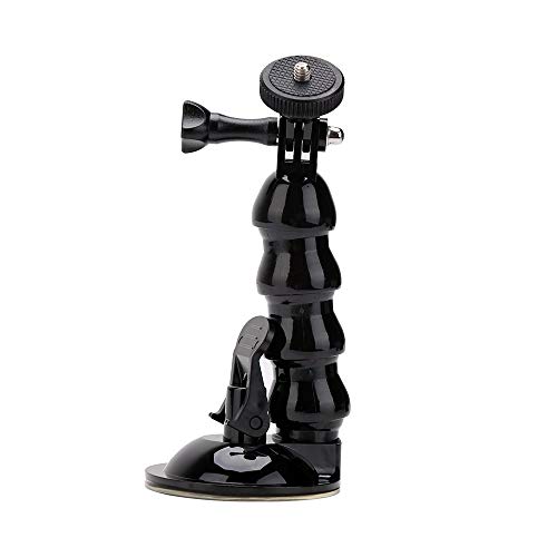 Eyeon Soporte de Ventosa Succion Plastico Coche con Coche Extensión Ajustable de Cuello de Ganso Flexible Brazo Mágico para GoPro, Xiaomi YI 4K, SJCAM, AKASO, Campark, Apeman Cámaras y Teléfono