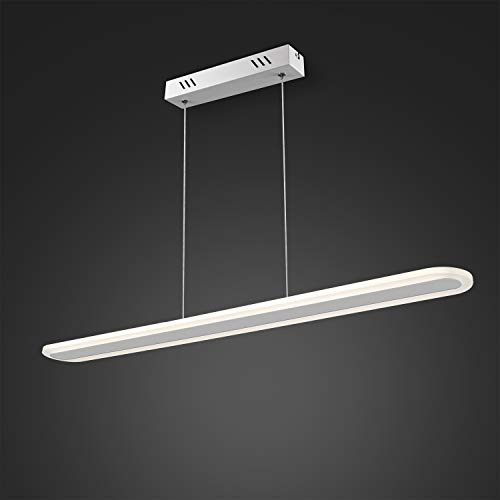 EYLM Lámpara Colgante LED de Techo Moderna Lámpara de Araña de Metal Acrílico 40W Controlada por Mando a Distancia y Aplicación, Altura e Intensidad Regulable, 3000-6500K