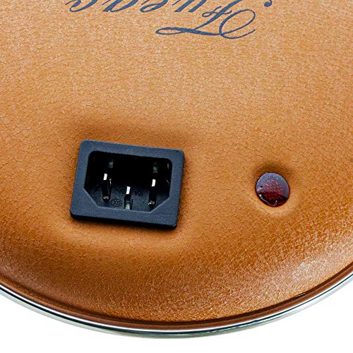 F BRIGHT 2200346 Calienta Camas Eléctrico con Piloto, Aluminio, Marrón, Pequeño