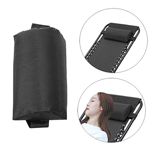 F Fityle 2 Unidades Ahmohada Reposacabezas 35x15x6cm de Silla de Playa - Negro