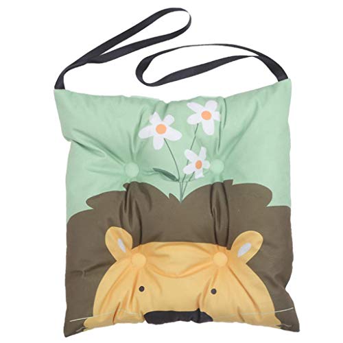 F Fityle Paquete De 2 Cojín para Silla Asiento De Cojín Patio De Jardín Oficina En Casa Escuela Cojines De Silla Lavables Almohada con Lazos, 30x30cm