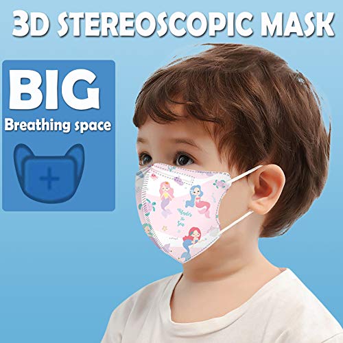 FACAIAFALO 10 Unidades Unisex Niños Desechables Infantil de Filtro de Elásticos Bufanda Moda Universal 5 Capa Elástico Earloop Neckerchief Chal Bandanas para 0-4 años (01#A)