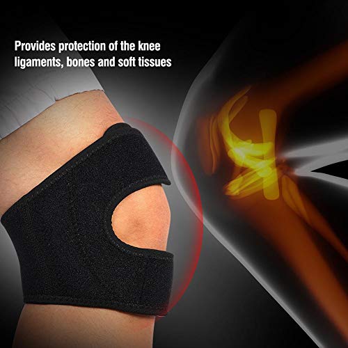 Fafeims Correa Ajustable para la Rodilla Soporte Deportivo Gimnasio Soporte para la Rodilla Almohadilla de la rótula Tendón Protector Protector Wrap