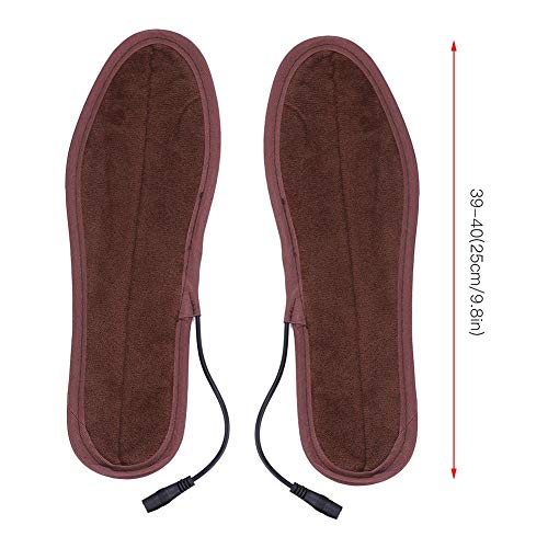 Fafeims Plantillas de Calzado con calefacción de Invierno Plantillas de Controlador de Temperatura Calentador de pies para Actividades al Aire Libre(39-40)