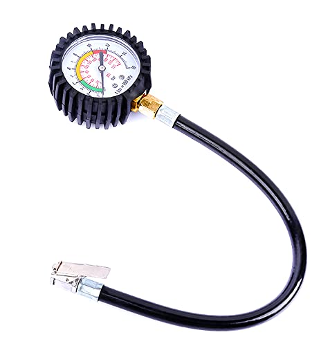 Faffooz Manometro Presion Neumaticos Manómetro Inflador Neumáticos Manómetro de Medida de Presión de Neumáticos Adecuado para Automóviles, Camiones, Motocicletas, Bicicletas, Camionetas, etc.