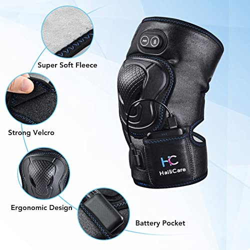 Famkrw Envoltura De Rodillera con Calefacción con Masaje, Calefacción Eléctrica Rodillera,para Alivio del Dolor Y Artritis En Las Articulaciones Recuperación Rehabilitación Aliviar El Dolor Muscular