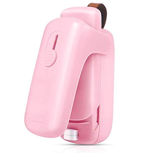 FANDE Mini sellador de Calor, Mini Heat Sealer Machine, Máquina Portátil de Sellado, 2 in 1 Small Mini Portable Heat Sealer (Batería no incluida)