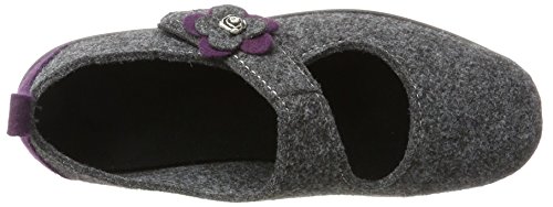 Fargeot TATOO Mujer Pantuflas, Antracita, 42 EU