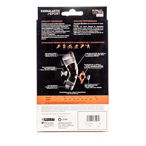 Farmalastic Sport - Estabilizador de rodilla, L