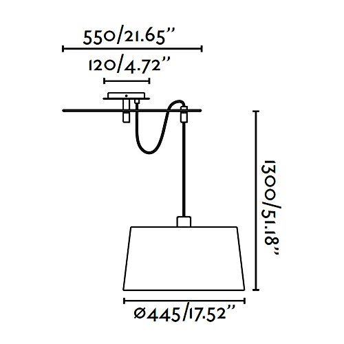 Faro Barcelona 28394 - FUSTA Lámpara Colgante, 20W, cuerpo de metal y madera y pantalla de textil blanca, color blanco