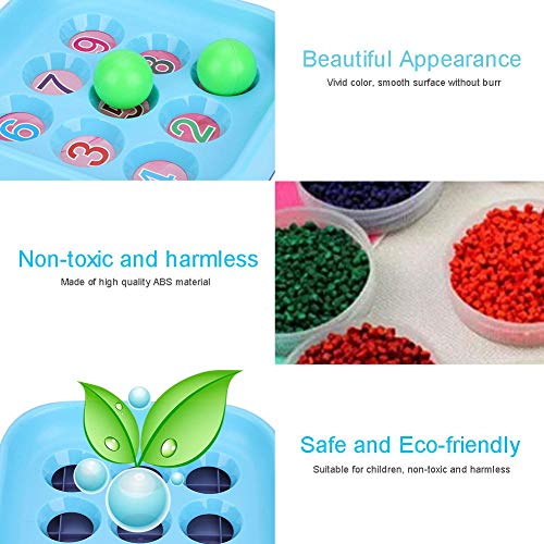 Fdit Juego de Mesa de Soplo Bolas Interactivo Blow Ball Juguete Colorido Clásico Regalo para Niños Educación Temprana