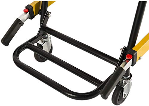 FDSAD Silla médica Plegable EMS Escalera - Elevación Escalera Silla de Ruedas Escalera Silla elevadora Capacidad de Carga 350 lbs Oruga Manual 4 Silla de evacuación Ambulancia