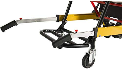 FDSAD Silla médica Plegable EMS Escalera - Elevación Escalera Silla de Ruedas Escalera Silla elevadora Capacidad de Carga 350 lbs Oruga Manual 4 Silla de evacuación Ambulancia