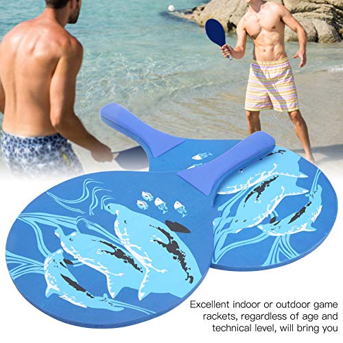 FEBT Paletas de Pelota de Playa Paletas de Pelota de Playa, Raqueta de Pelota de Playa de Madera Palas de Playa Raqueta de Pelota Raqueta de Tenis de Playa Portátil para Patio Trasero para Playa