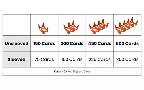 Feldherr Soporte para Cartas de Juego en tamaño estándar de Juego de Cartas - 450 Cartas - 3 bandejas