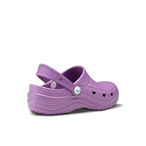 Feliz Caminar Sirocos - Naturfly, Zueco Laboral, Viola, 39 EU