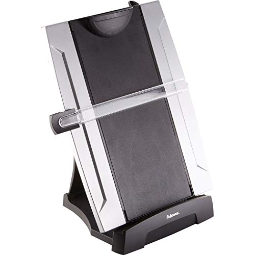Fellowes Office Suites - Atril de sobremesa 3 en 1, negro/plata