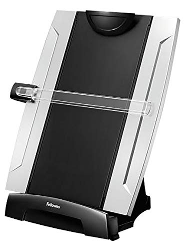 Fellowes Office Suites - Atril de sobremesa 3 en 1, negro/plata