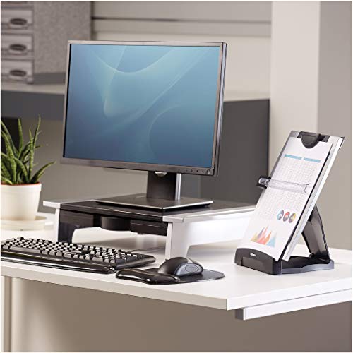 Fellowes Office Suites - Atril de sobremesa 3 en 1, negro/plata