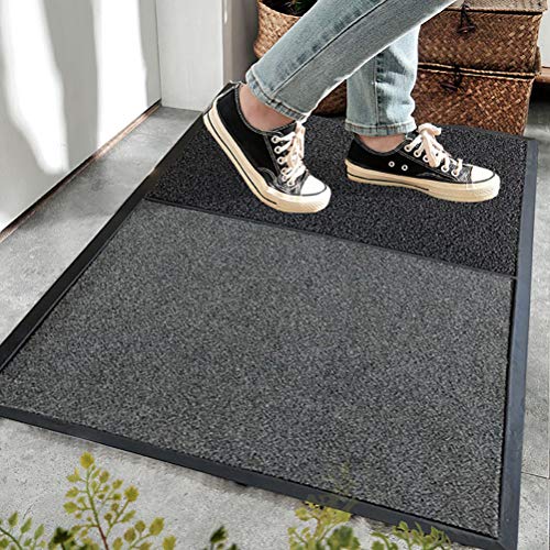 Felpudo de Entrada,Alfombrilla,Superabsorbente para Interiores,Felpudo Exterior,Alfombrillas Antideslizantes para el Hogar y el Hotel para Facilitar la Limpieza del Calzado
